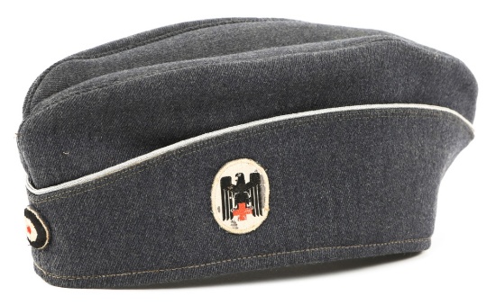 WWII GERMAN RED CROSS OFFICER SIDE CAP