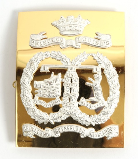 BRITISH SUTHERLAND HIGHLANDERS SHOULDER PLATE