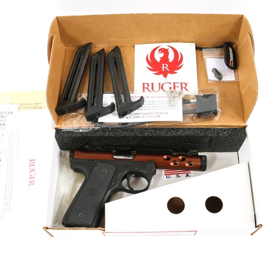 BRONZE RUGER MODEL MK IV 22/45 PISTOL