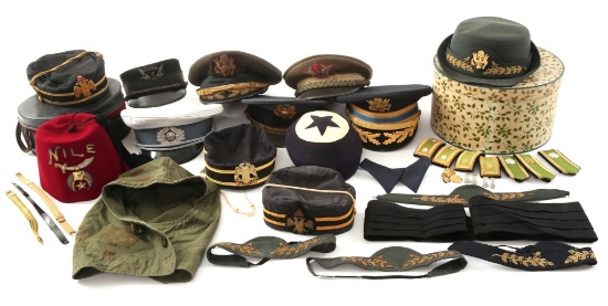 WORLD MIXED MILITARY HAT LOT OF 12