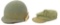 WWII - KOREA M1 HELMET & HBT FIELD CAP