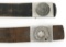 WWII GERMAN ARMY & POLICE BELT & BUCKLE LOT OF 2