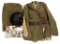 WWII POLISH OFFICER DRESS UNIFORM NAMED GROUPING