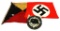 WWII GERMAN NSDAP BANNER & NAVAL SIGNAL FLAG LOT