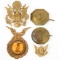 SPAN-AM WAR - WWI US ARMY EAGLE INSIGNIA LOT OF 5