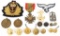 WWII WORLD MILITARY INSIGNIA MEDAL & BUTTON LOT