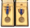 WWII US AAF AIR MEDAL WITH CASE LOT OF 2