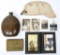 WWII JAPANESE FIELD CAP, PHOTO, CANTEEN & ID BOOK