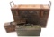 WWII GERMAN WOOD CRATE & AMMO CAN LOT OF 3