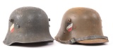 WWI GERMAN & AUSTRIAN M16 HELMET LOT OF 2