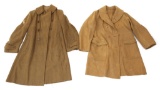 WWII US ARMY OVERCOAT LOT OF 2