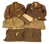 WWII US ARMY NCO DRESS UNIFORM LOT OF 2