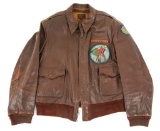 WWII 8th AAF 749BS A2 PAINTED FLIGHT JACKET