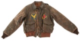 WWII 8th AAF 351BG A2 FLIGHT JACKET WITH PATCHES