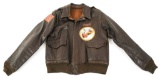 WWII 15th AAF 727th BOMB SQ A2 FLIGHT JACKET