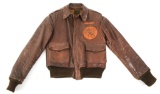 WWII 8th AAF 546BS NAMED & PAINTED A2 FLIGHTJACKET