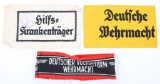 WWII GERMAN ARMBAND LOT OF 3