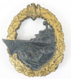 WWII GERMAN KRIEGSMARINE DESTROYER BADGE