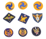 WWII US ARMY AIRFORCE FELT PATCH LOT