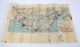 WWII US WAR OFFICE MARSEILLE - MENTON 1943 MAP