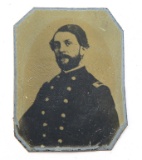 CIVIL WAR US UNION OFFICER TIN TYPE PHOTO