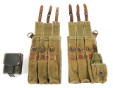 WWII GERMAN MP38/40 MAGAZINE POUCH LOT OF 2