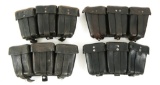 WWII GERMAN ARMY MAUSER AMMO POUCH LOT OF 4