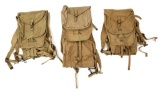 WWII US ARMY M-1928 HAVERSACK LOT OF 3