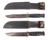 WWII US ARMY MKII COMBAT KNIFE LOT OF 2