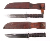 WWII USMC MKII COMBAT KNIFE LOT OF 2