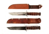 WWII US MKII COMBAT KNIFE LOT OF 2