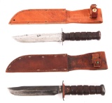 WWII US MKII COMBAT KNIFE LOT OF 2