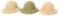 VIETNAM WAR US ARMY SUMMER PITH HELMET LOT OF 3
