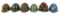 WORLD MILITARY COMBAT HELMET LOT OF 6
