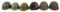 WORLD MILITARY COMBAT HELMET LOT OF 6