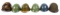 WORLD MILITARY COMBAT HELMET LOT OF 6