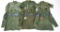 VIETNAM WAR USAF OG107 UTILITY UNIFORM LOT OF 6