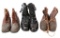 COLD WAR WORLD MILITARY COMBAT BOOTS LOT OF 3