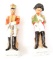 FRENCH CAVALRY OFFICER PORCELAIN FIGURINE LOT