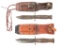 VIETNAM WAR USAF PILOT SURVIVAL KNIFE LOT OF 2