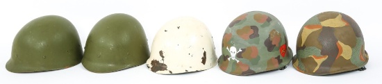 VIETNAM WAR - 1980's US ARMY M1 HELMET & LINER LOT