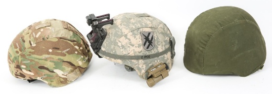 IRAQI WAR US ARMY ACH COMBAT HELMET LOT OF 3