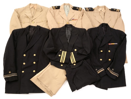 US NAVY OFFICER DRESS UNIFORM MIXED LOT