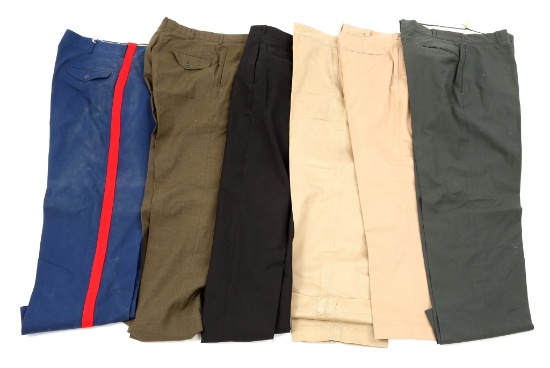 US ARMED FORCES DRESS UNIFORM PANTS MIXED LOT OF 6