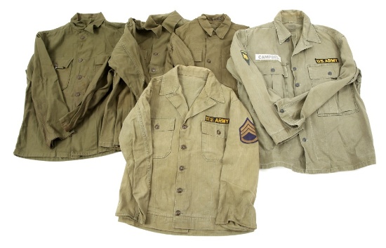 KOREA EARLY VIETNAM WAR US ARMY UTILITY SHIRT LOT