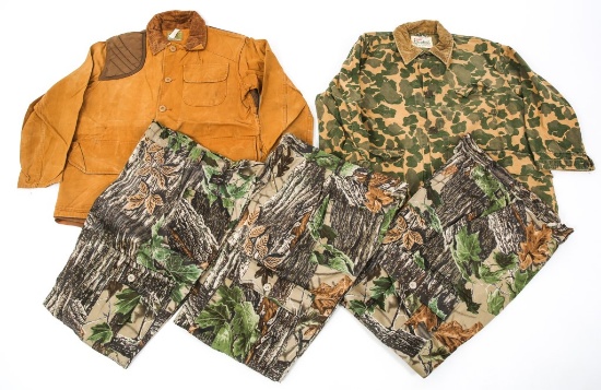 VINTAGE HUNTING CAMO JACKET & PANTS LOT OF 5