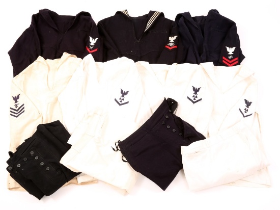 US NAVY DRESS WHITE & BLUE JUMPER UNIFORM LOT
