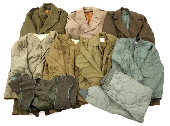 US ARMY RAIN COAT JACKET AND LINER LARGE LOT