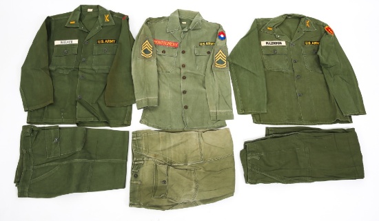 EARLY VIETNAM US ARMY MACV UTILITY UNIFORM LOT