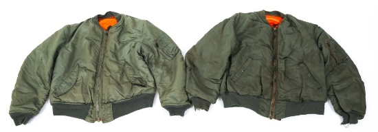 VIETNAM WAR USAF PILOT FLIGHT JACKET MA-1 LOT OF 2